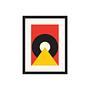 Bauhaus Sunrise CD Art Print with Frame Multicolor 0