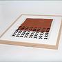 Modern Scandinavian Art Print with Frame Multicolored 2