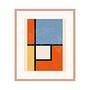 Squared Inspired By Delaunay Art print with frame 0
