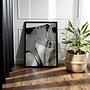 Reflections of Glamour Art print with frame Black and White 0