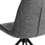 Dining chair textile dark grey 4