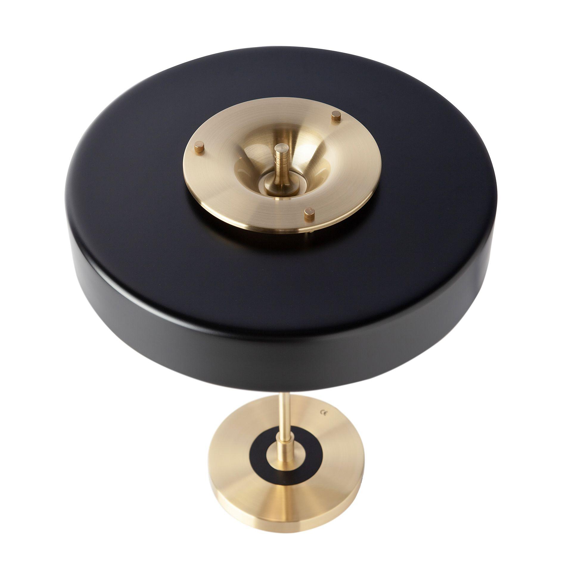 Tischleuchte Aluminium Gold Schwarz 4