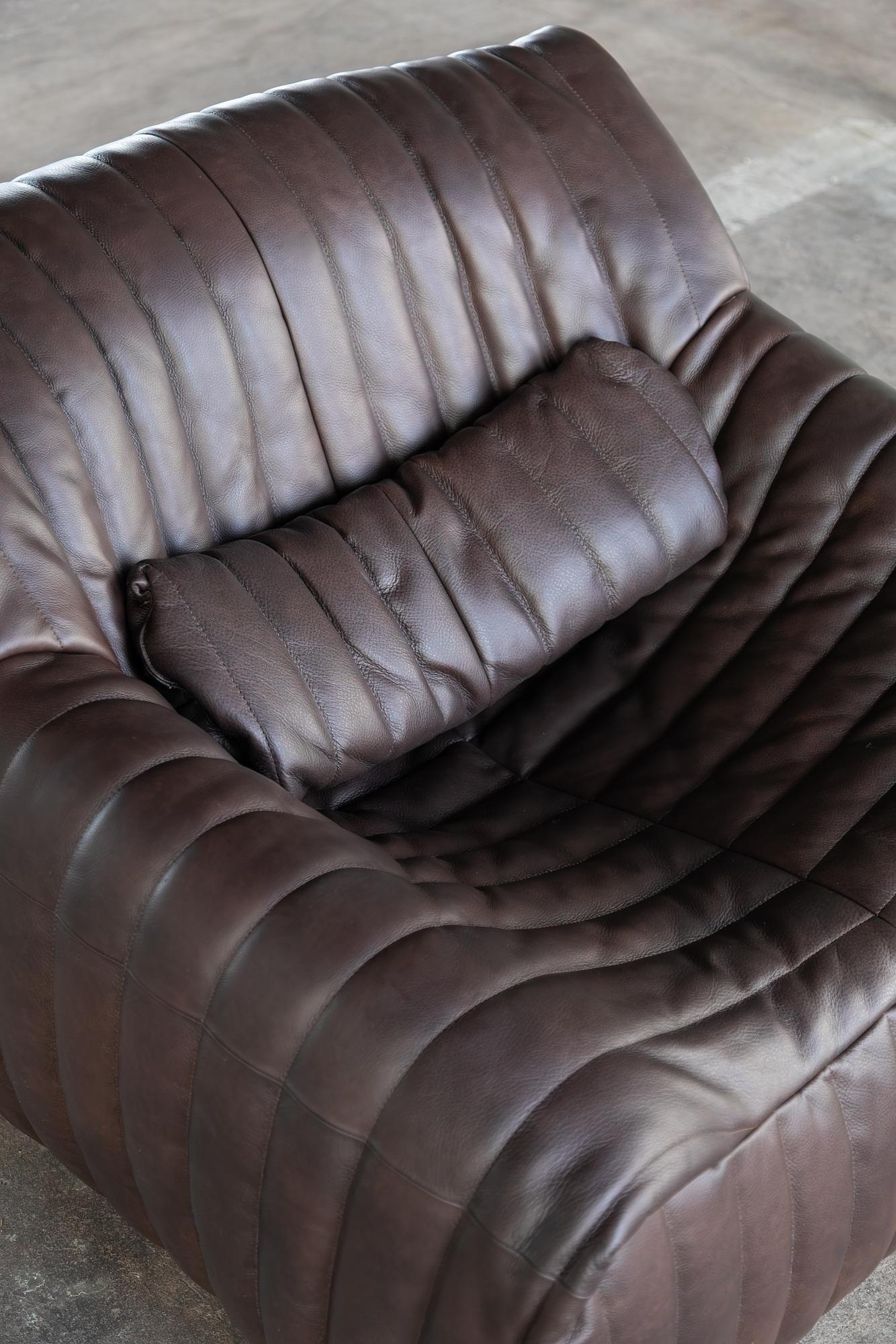 Togo Armchair Smooth Leather Folk Brown 3