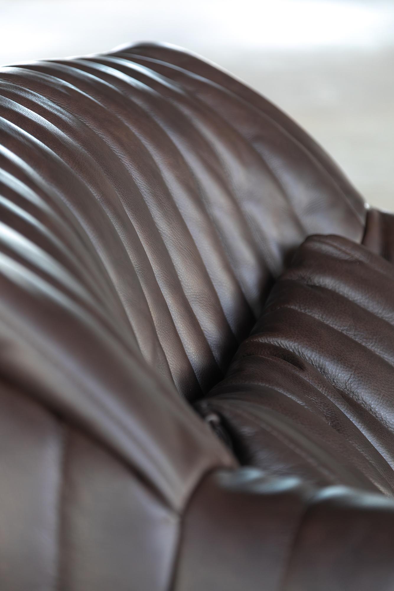 Togo Armchair Smooth Leather Folk Brown 7