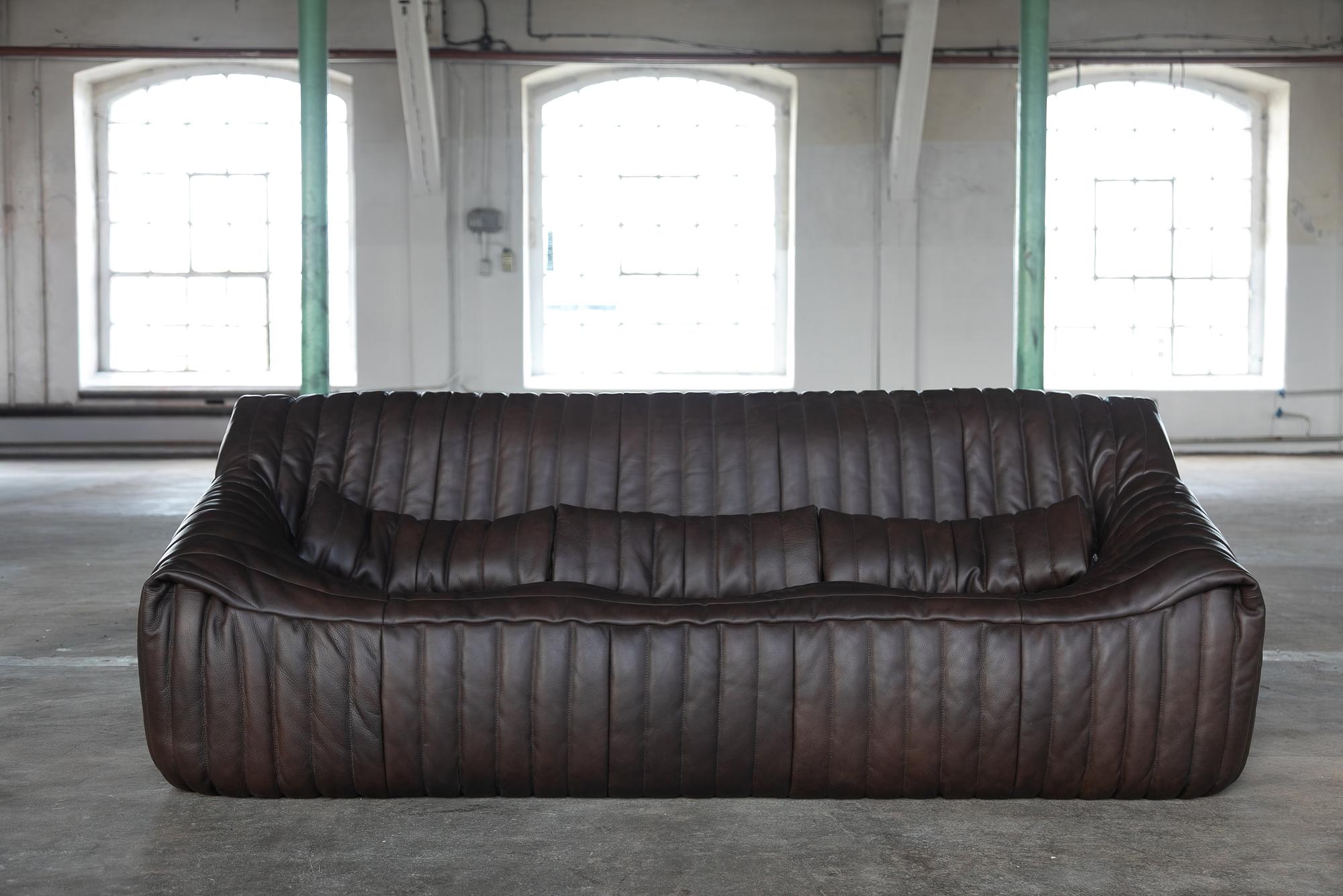 Sandra Sofa 3-Sitzer Glattleder Schokoladenbraun 5