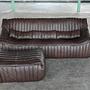 Sandra Lounge Set 2-piece. Smooth leather Chocolate brown 1