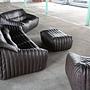 Sandra Lounge Set 2-piece. Smooth leather Chocolate brown 2