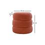 Boum Pouf Teddy Fabric Vermilion 2