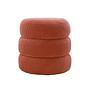 Boum Pouf Teddy Fabric Vermilion 1
