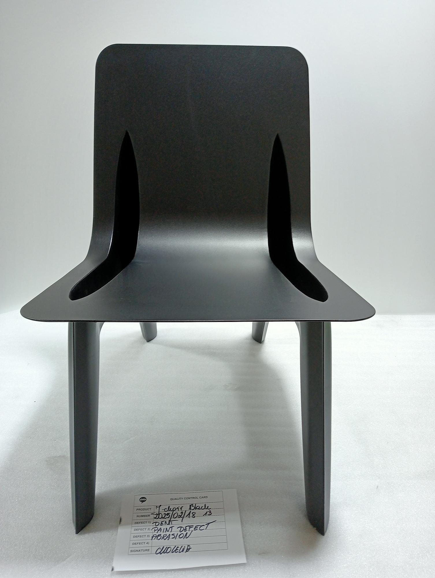 J-Chair Lounge Stuhl Stahl Schwarz 1