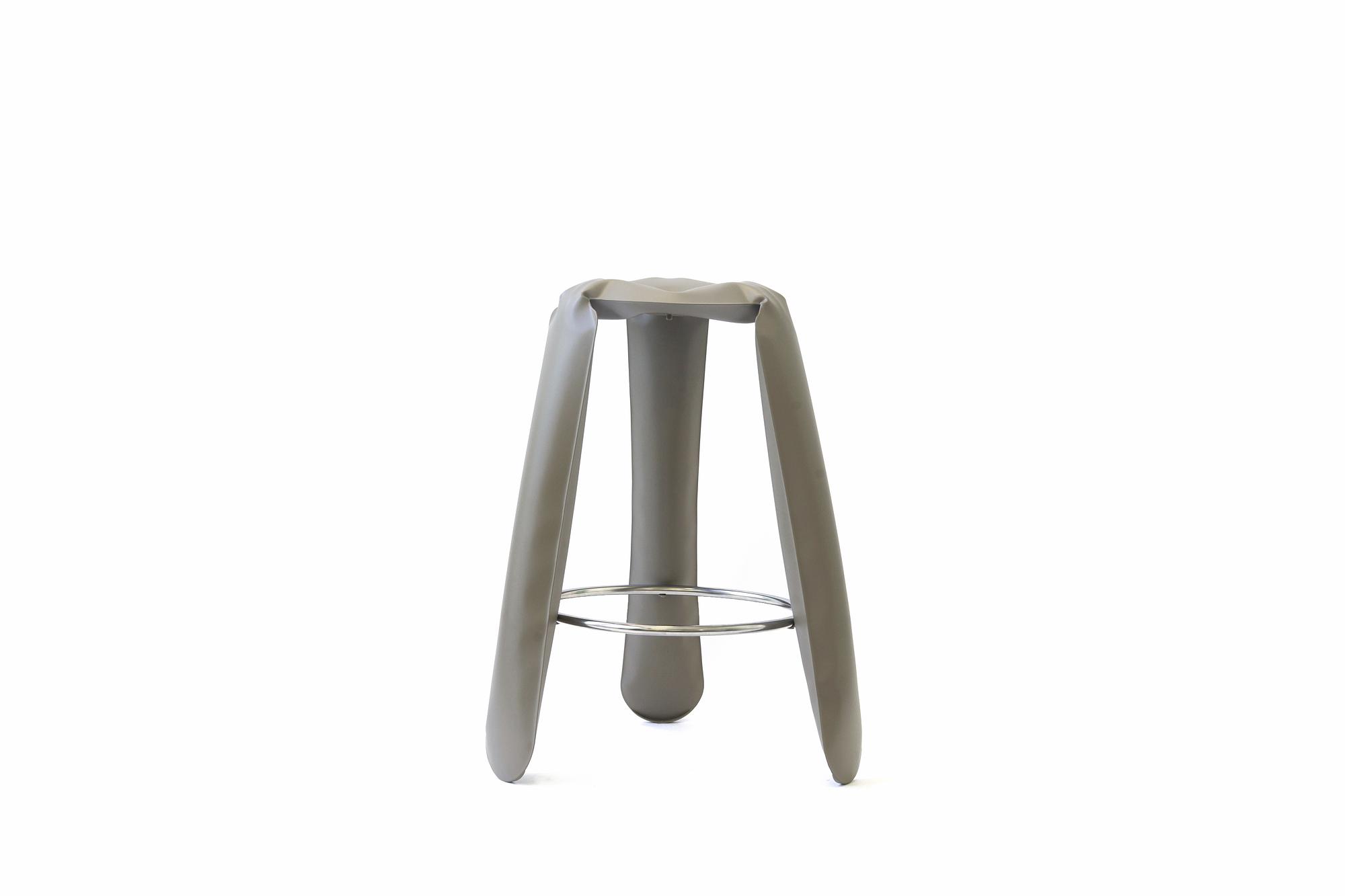 Plopp Bar stool steel Beige Matt 0