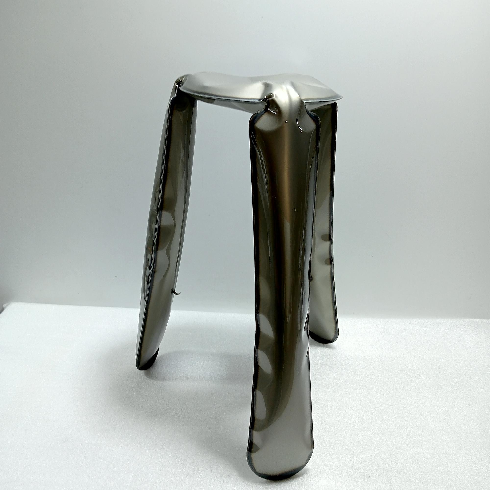 Plopp Stool Steel Raw Painted 1