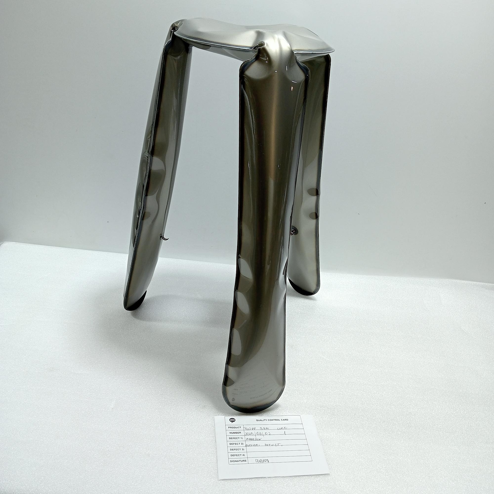 Plopp Stool Steel Raw Painted 2