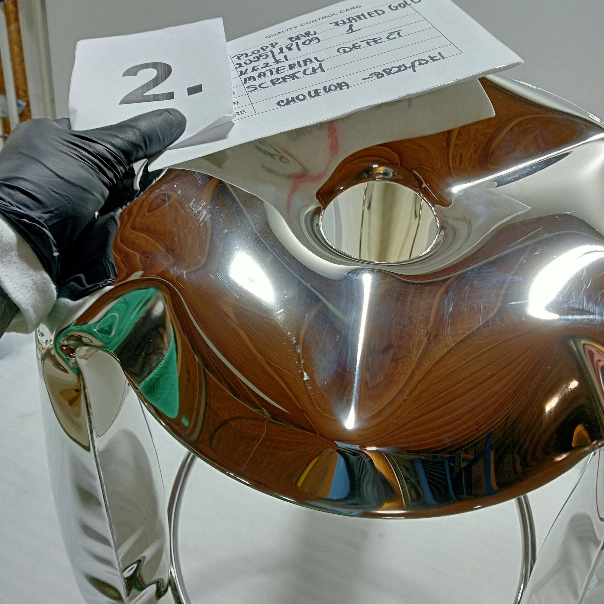 Plopp Bar Stool Stainless Steel Inox Gold Heat 4