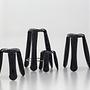 Plopp Kitchen stool Steel Black Glossy 1