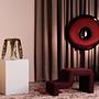 Plopp Mini Hocker Edelstahl Gold Heat 0