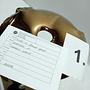 Plopp Standard stool Stainless steel Gold Heat 3