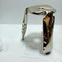 Plopp Standard stool Stainless steel Gold Heat 2