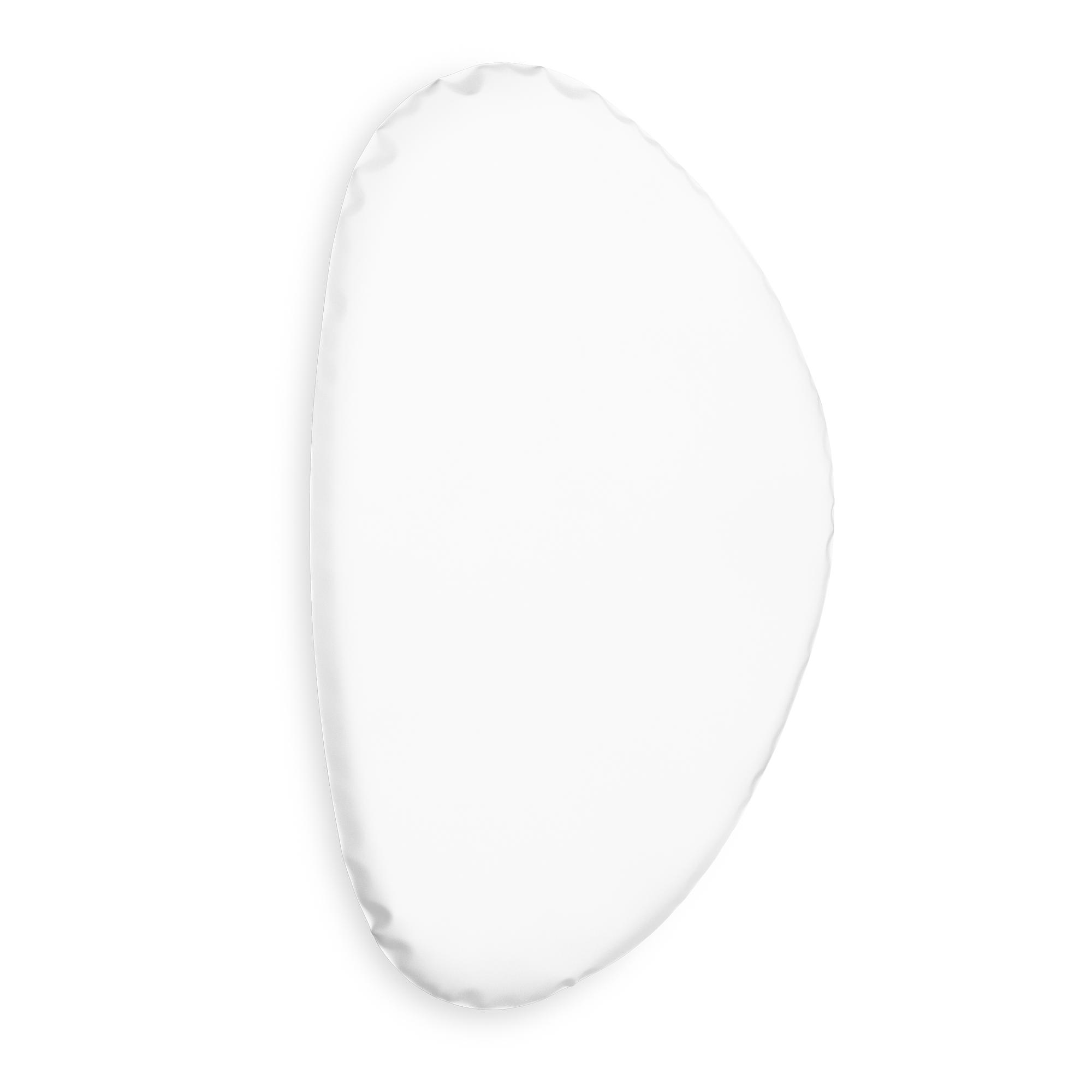Table Mirror O3 Stainless Steel Candy White Matt 0