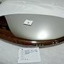 Table mirror O4 stainless steel polished silver 2