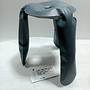 Plopp Standard Hocker Stahl Blaugrau RAL 7031 Matt 2