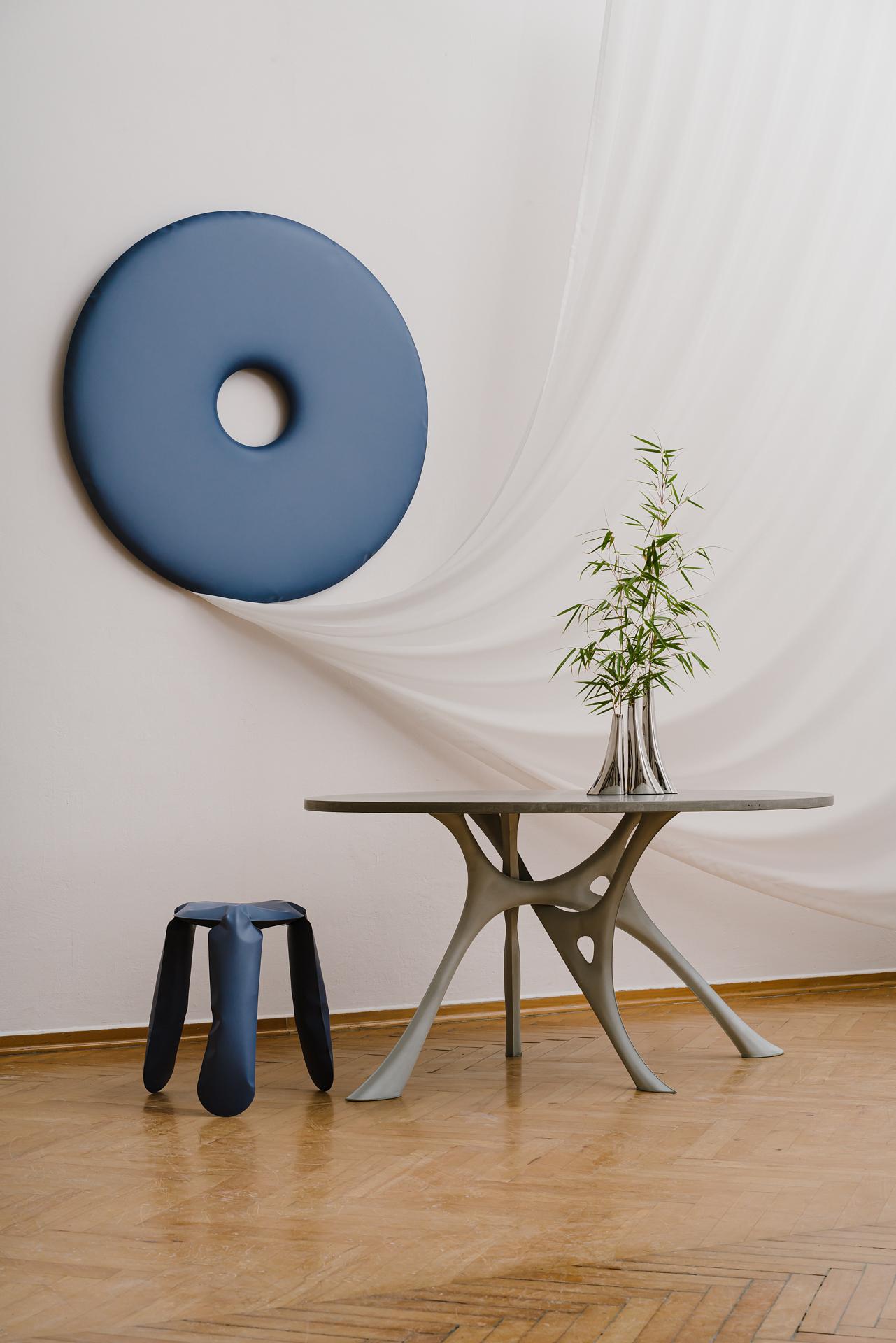 Plopp Standard stool Steel Cotton Candy Blue Matte 1