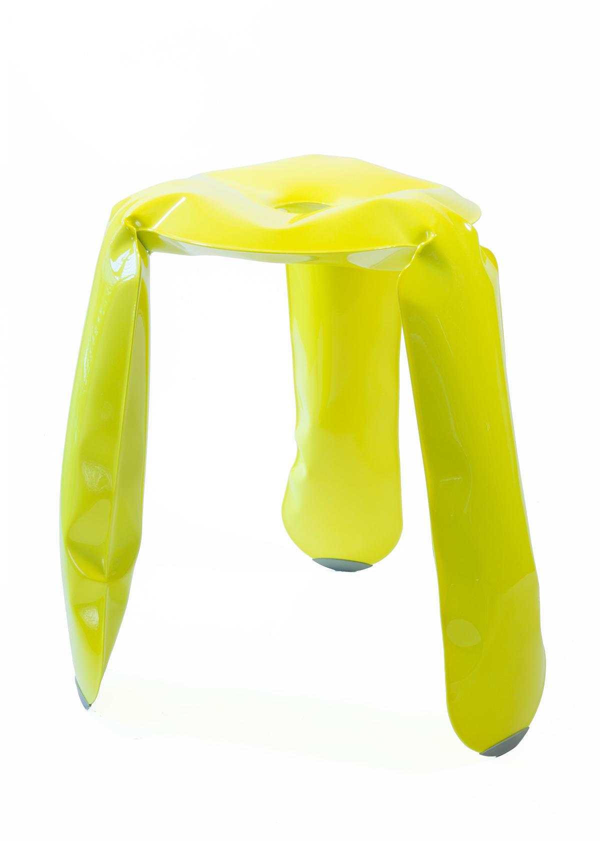 Plopp Standard stool Aluminum Neon Yellow RAL 1026 0