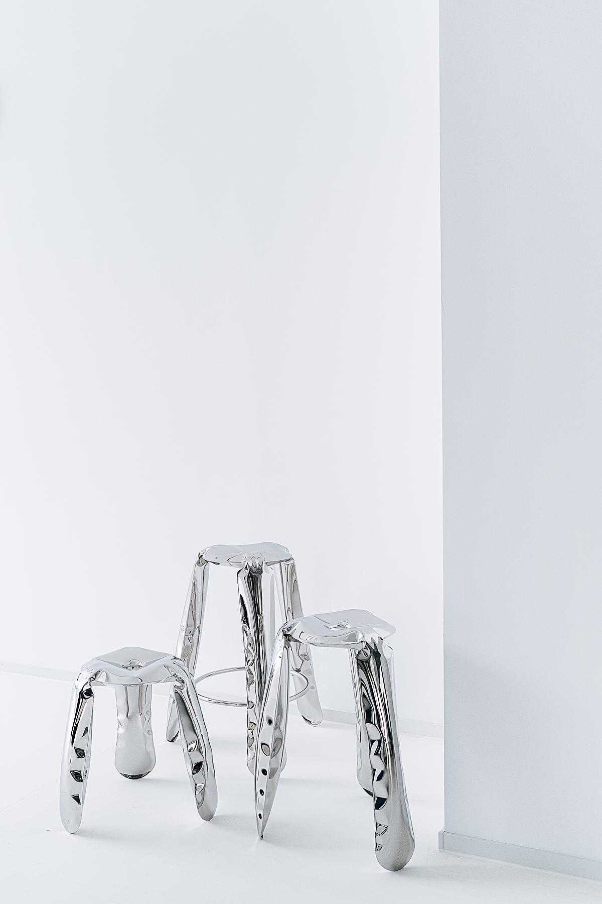 Plopp Standard stool Stainless steel Inox 1