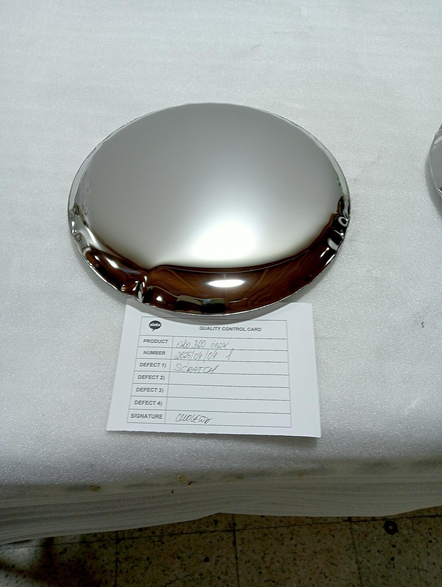 OKO Mirror 360 Polished Stainless Steel Silver 2