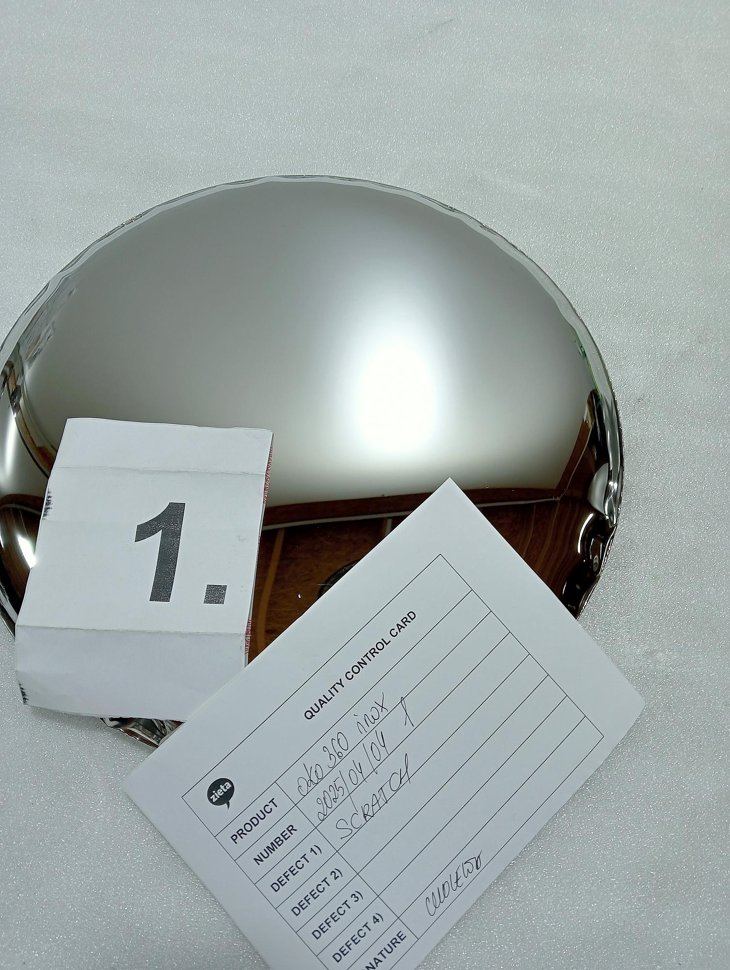 OKO Specchio 360 Inox Lucidato Acciaio Inossidabile Argento 3