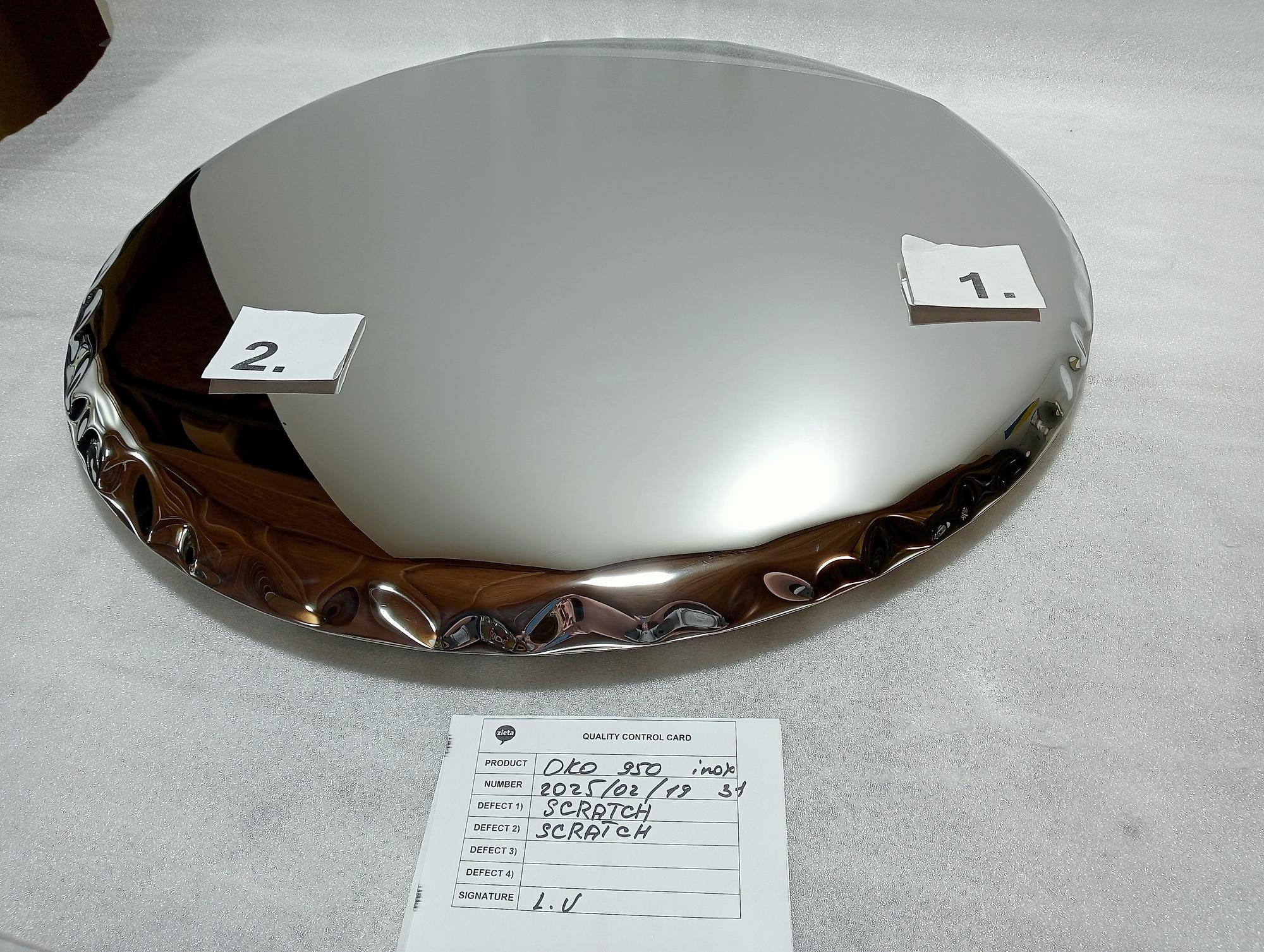OKO Spiegel 950 Inox Poliert Edelstahl Silber 2