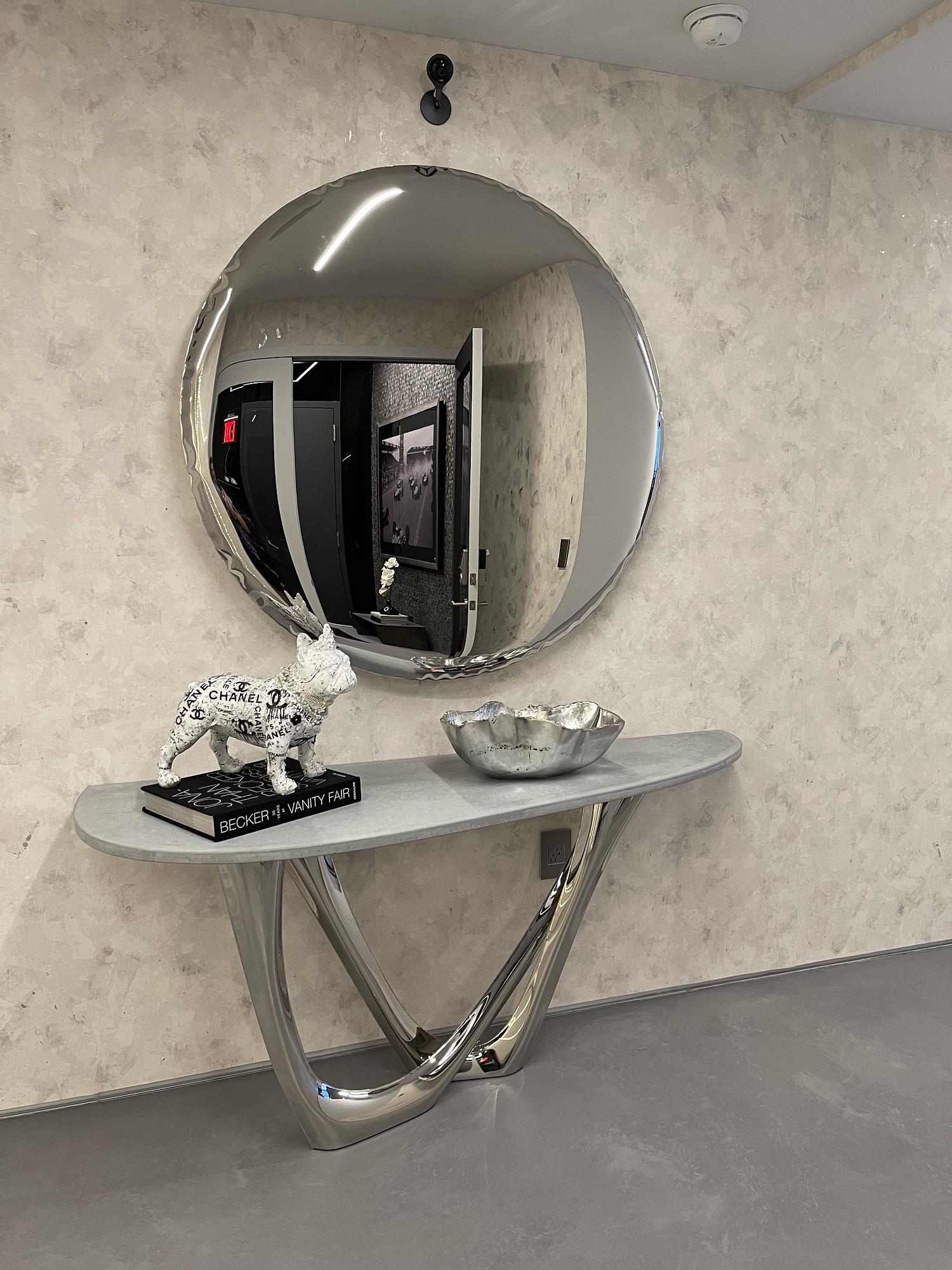 OKO Spiegel 1500 Edelstahl Inox Poliert Silber 0