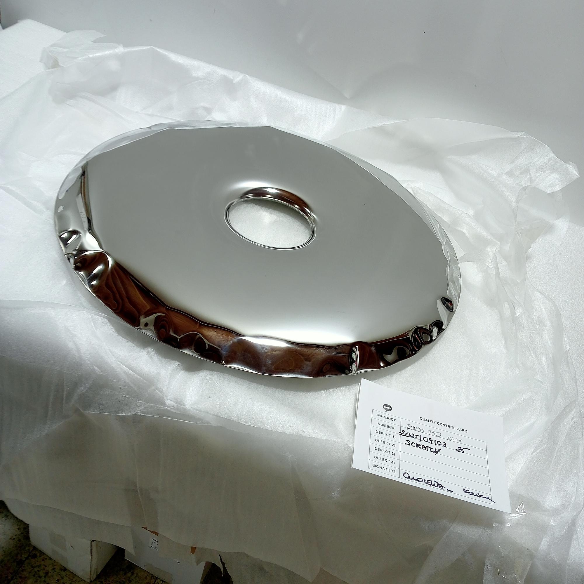 Rondo Mirror 750 Stainless Steel Inox Polished Silver 2