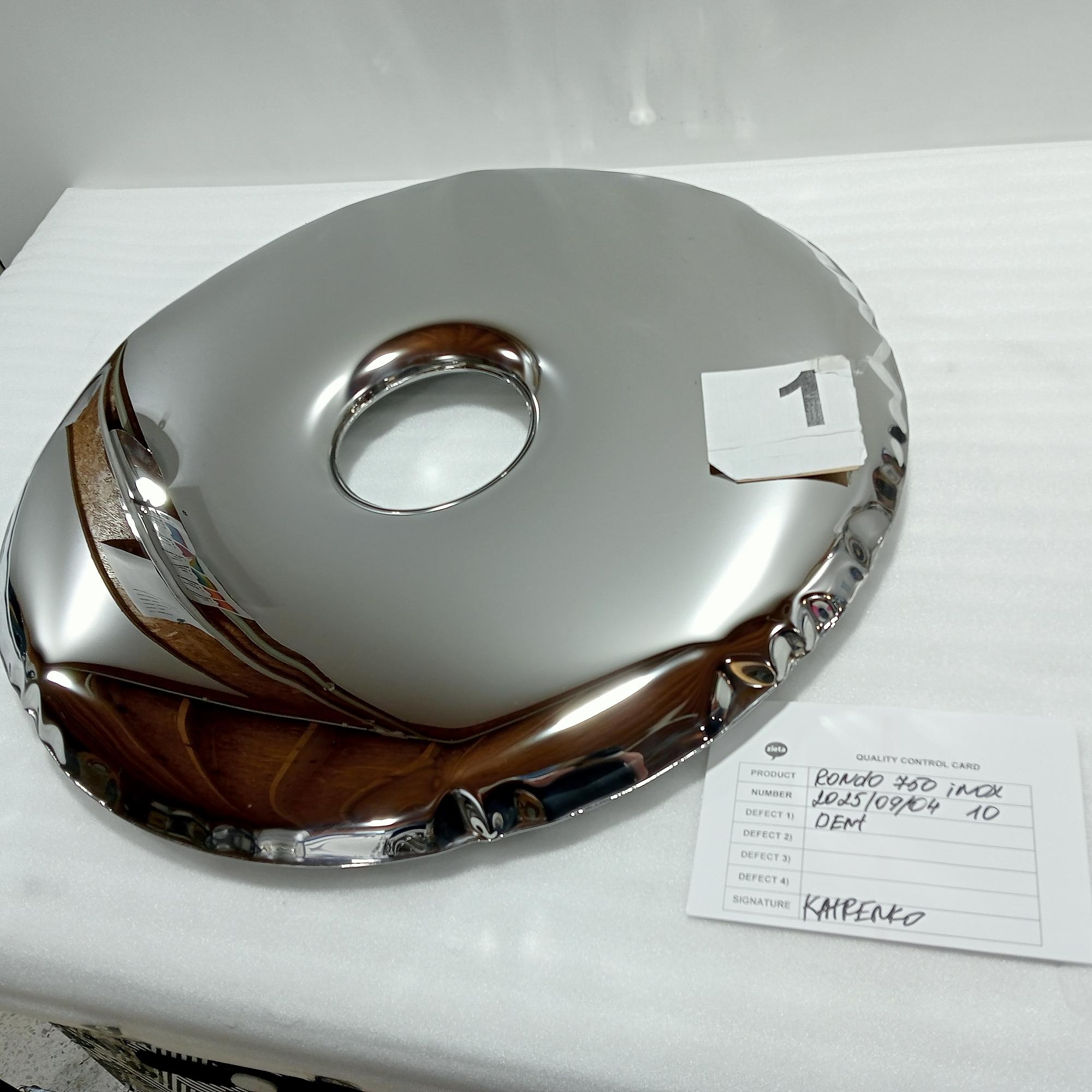 Rondo Mirror 750 Stainless Steel Inox Polished Silver 2