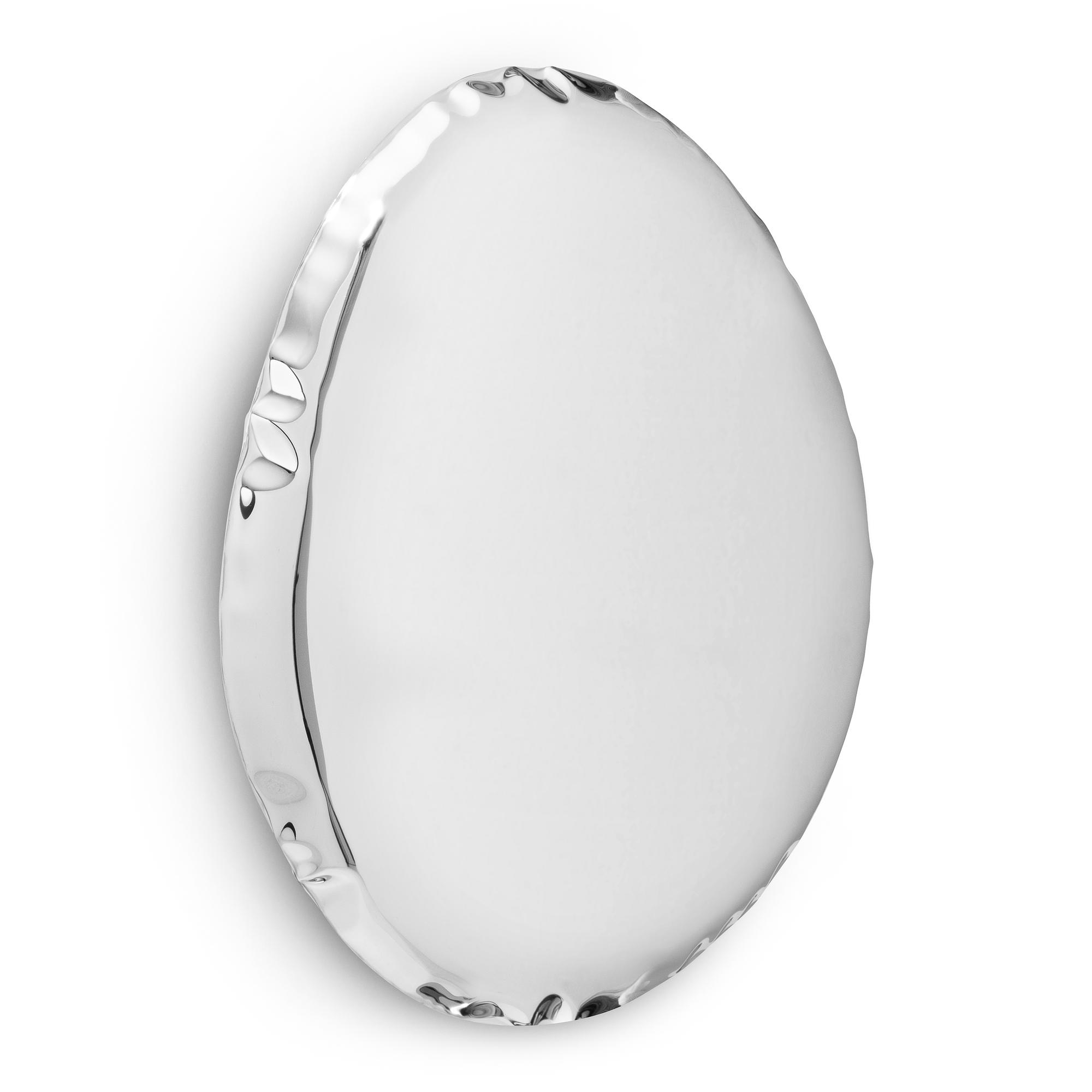 Table Mirror O6 Stainless Steel Inox Polished Silver 1
