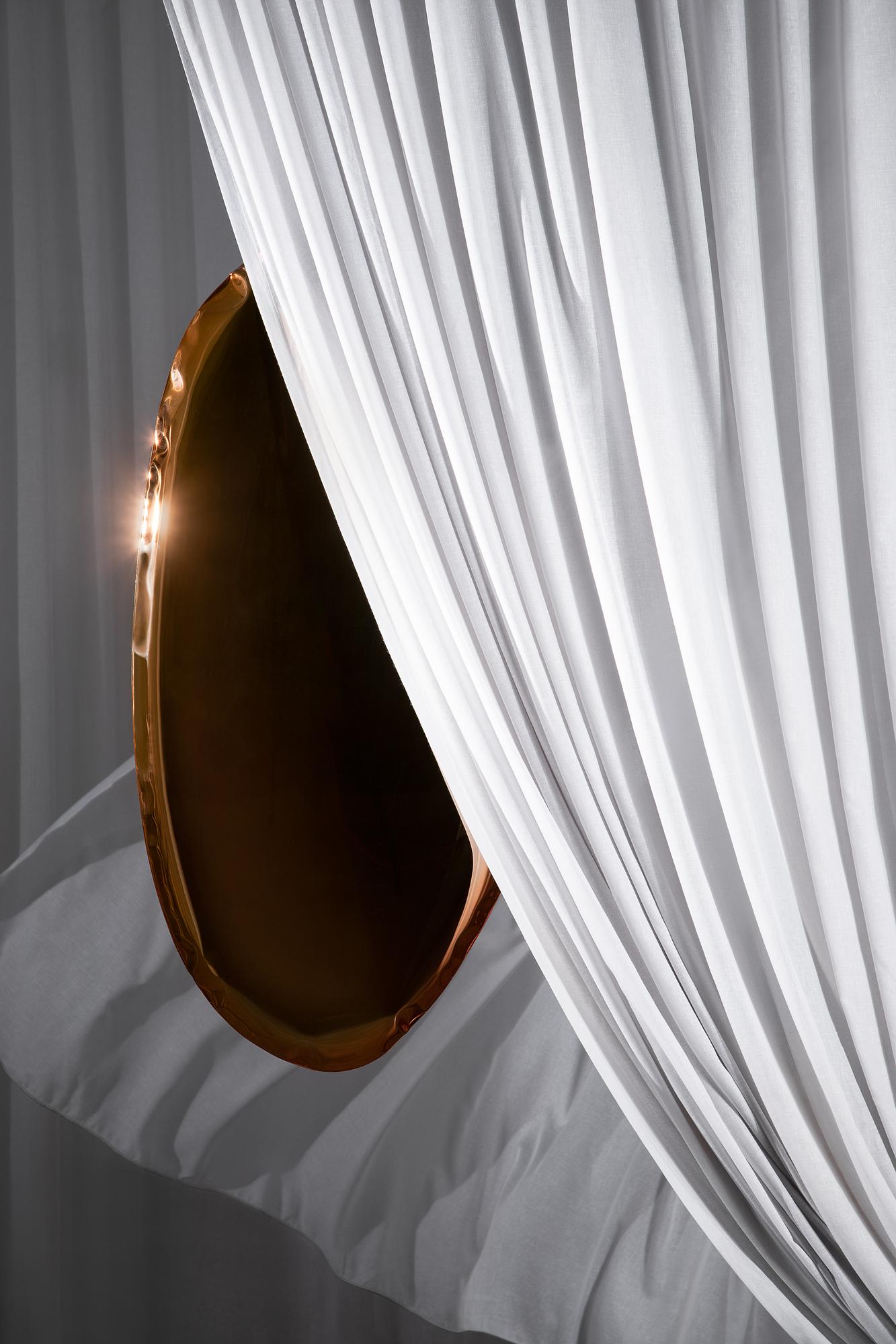 Table Mirror O6 Stainless Steel Rose Gold 1