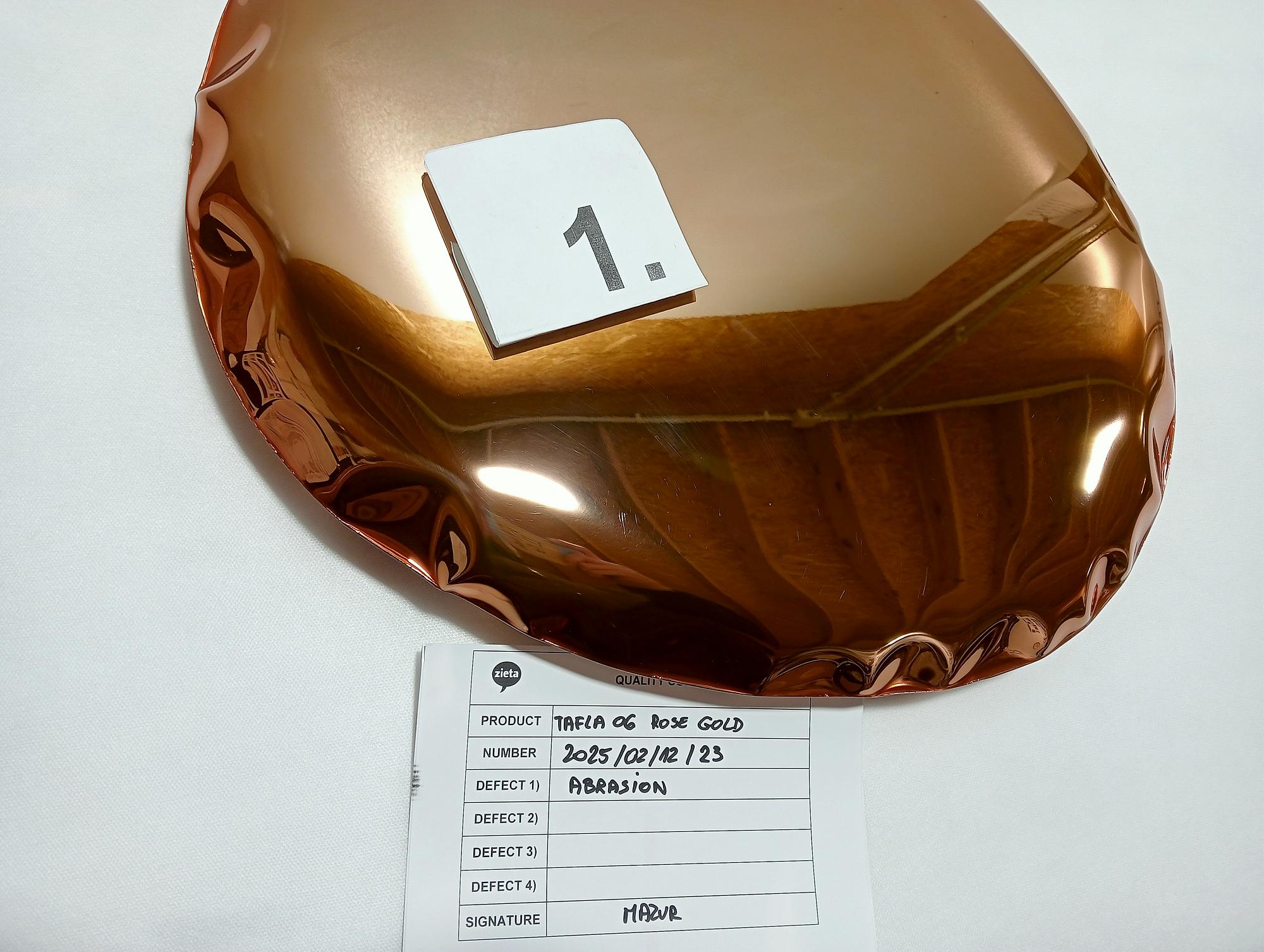 Table Mirror O6 Stainless Steel Rose Gold 3