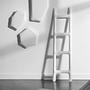 Table Mirror C4 Stainless Steel Candy White Matte 1