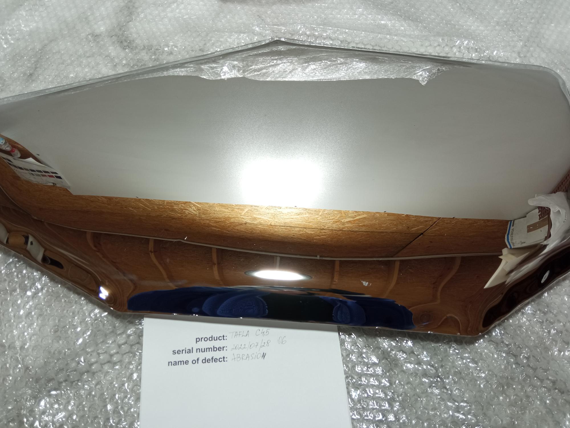 Table Mirror C4.5 Stainless Steel Inox Polished Silver 2