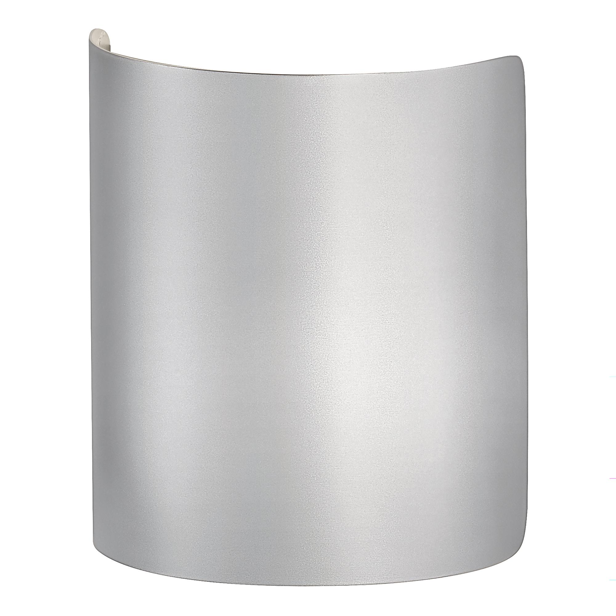 Halv LED-Wandleuchte Eisen 1-Flammig Silber 2