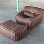 Sandra Set Lounge 2 pezzi pelle liscia Folk Brown 0