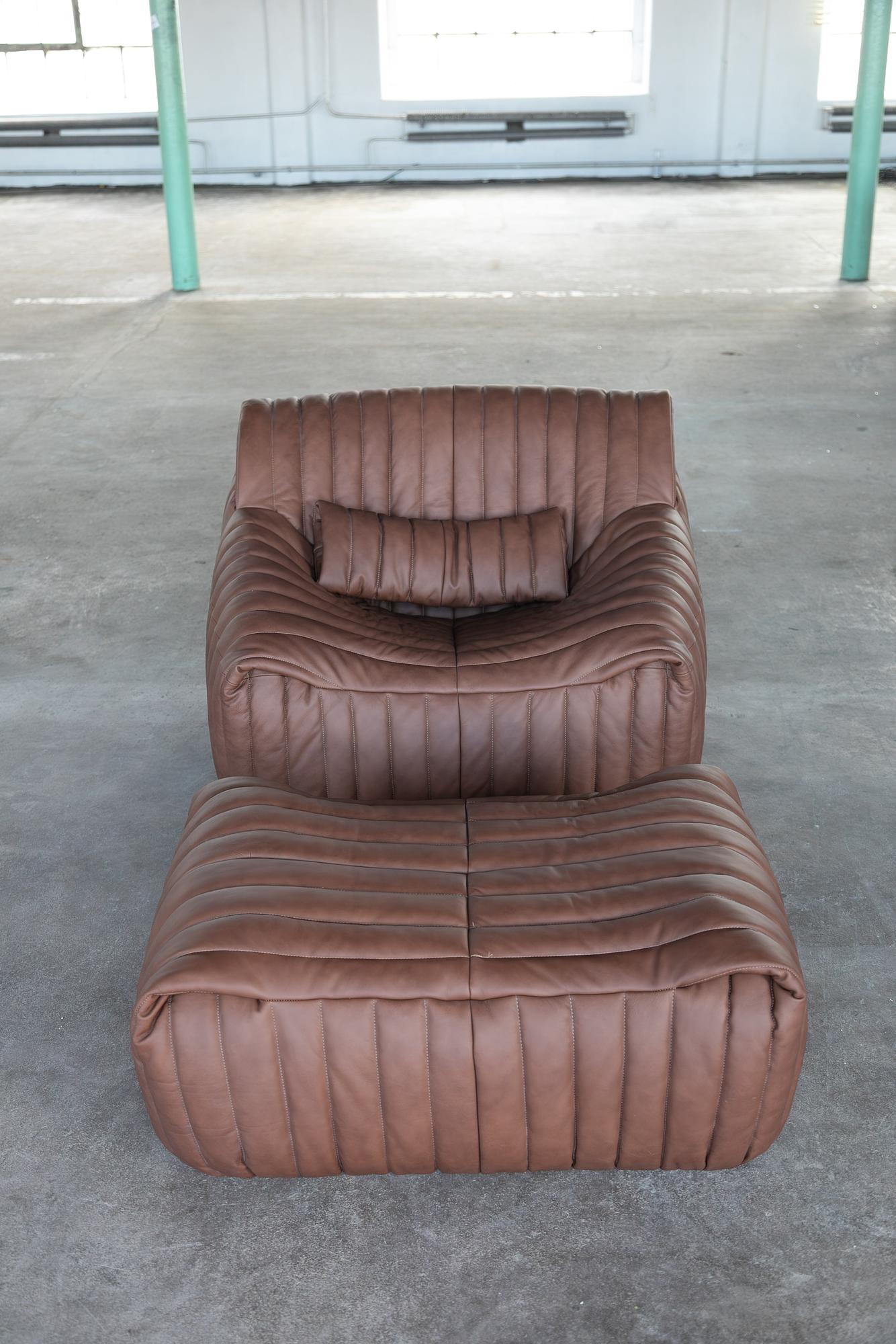 Sandra Lounge Set 2-piece. Smooth leather Folk Brown 1