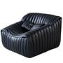 Sandra Chair Madras Leather Black 2