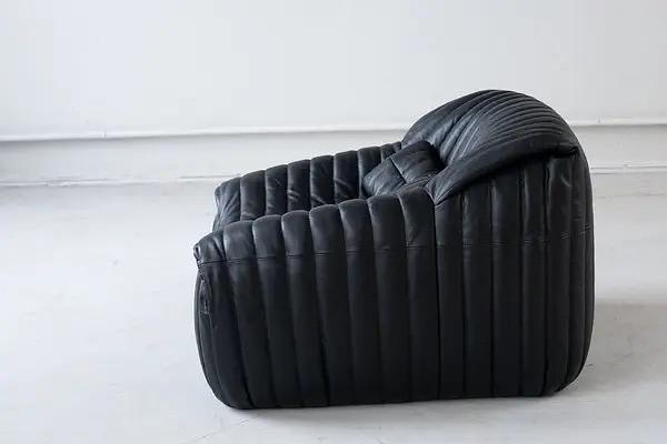 Sandra Chair Madras Leather Black 3