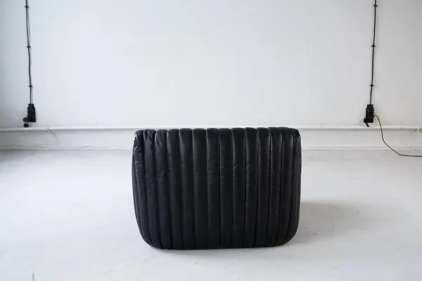 Sandra Chair Madras Leather Black 5