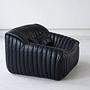 Sandra Sessel Madras-Leder Schwarz 6