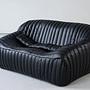 Sandra 2-Sitzer Madras-Leder Schwarz 1