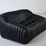 Sandra 2-Sitzer Madras-Leder Schwarz 3