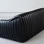 Sandra 2-Sitzer Madras-Leder Schwarz 4