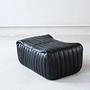 Sandra Ottomann Madras Leather Black 2